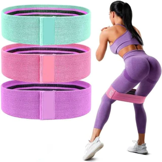 3 Faixas Elásticas De Exercício Hip Resistance Bands