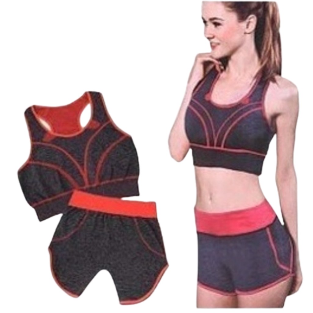 Conjunto Academia Roupa de Musculação Treino Crossfit Yoga Ginástica ...