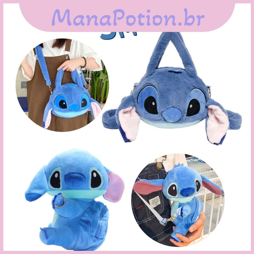 Bolsa Lilo & Stitch Crossbody Bolsas De Mão Tote Plush Toy Messenger ...