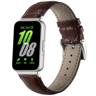 Faixa De Couro Para Samsung Galaxy Fit 3 R390 Mulheres Homens Relógio Pulseira SM-R390 Strap Loop