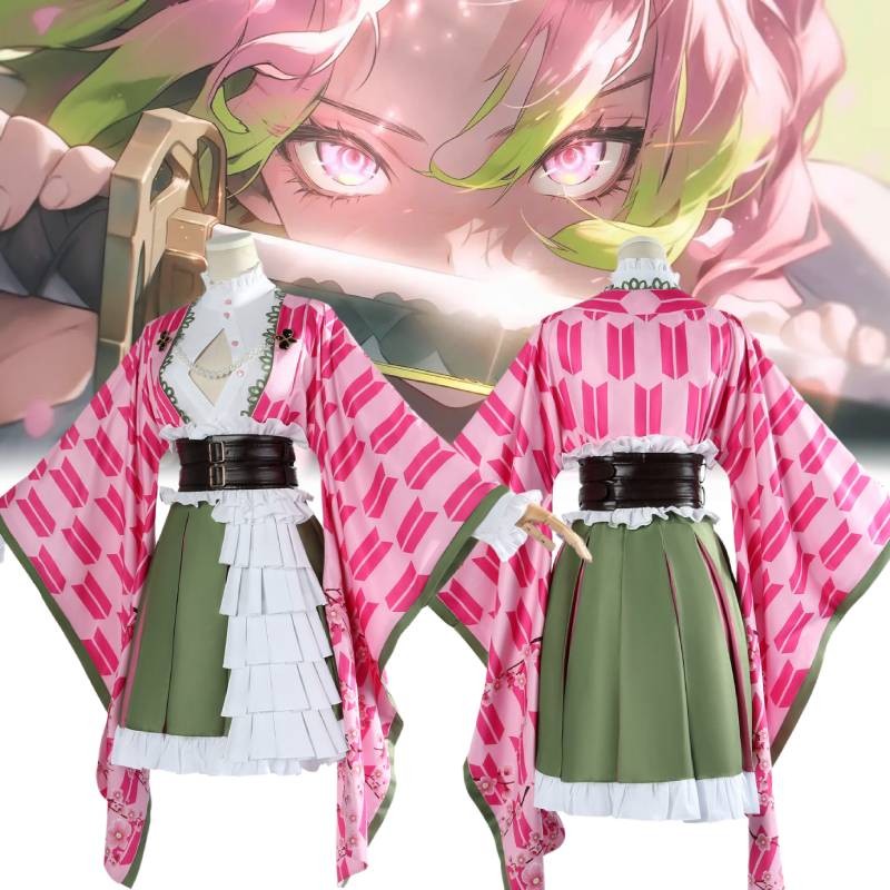 Roupa De Cosplay Demon Impressionante Slayer Kanroji Mitsuri Com ...