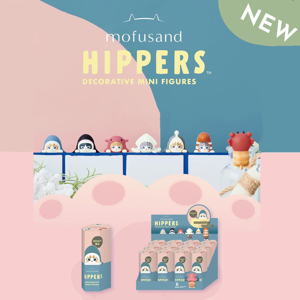 Sonny Angel Mofusand Hippers Mini Figuras Caixa Cega Decoração De