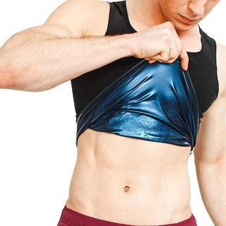Colete Camiseta Regata Redutor de Medidas Para Homem Emagrecimento Rápido Preto