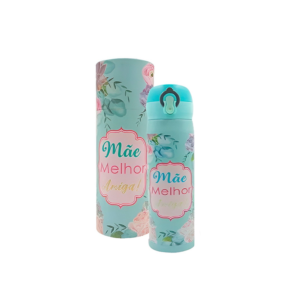 Garrafa Térmica Inox Dia das Mães 450ml Personalizada B | Shopee Brasil