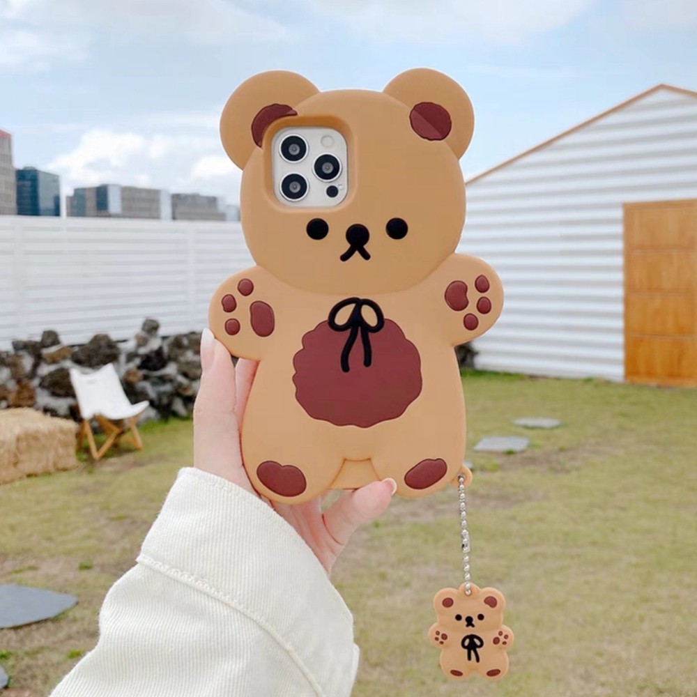 Bonito Dos Desenhos Animados Arco Urso Caso De Telefone Para IPhone 16 ...