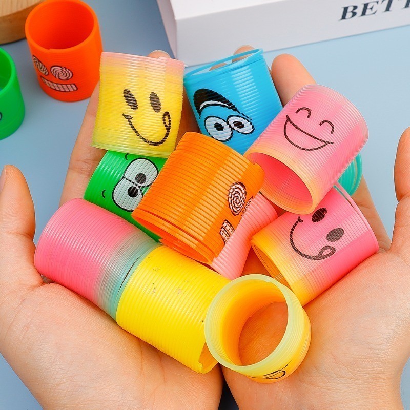 12/1 Unidade Mini Brinquedos De Molas Mágicas De Arco-Íris-Brinquedo De ...