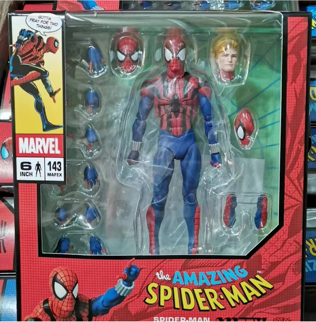 Original MAF143 Spider-Man comic version Ben Riley 6 inch articulated ...
