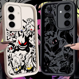 Capa De Telefone Pokémon Anime Gengar Mewtwo Para Samsung Galaxy S25 S24 S23 S22 S21 Ultra Plus S25 EDGE S21 FE A55 A56 