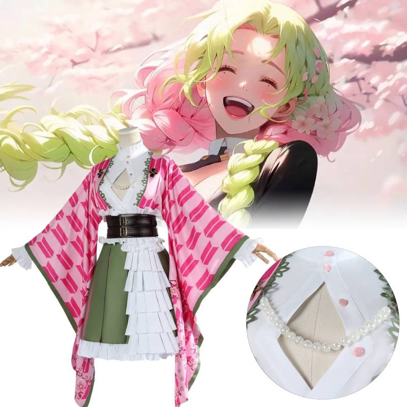 Roupa De Cosplay Demon Impressionante Slayer Kanroji Mitsuri Com ...