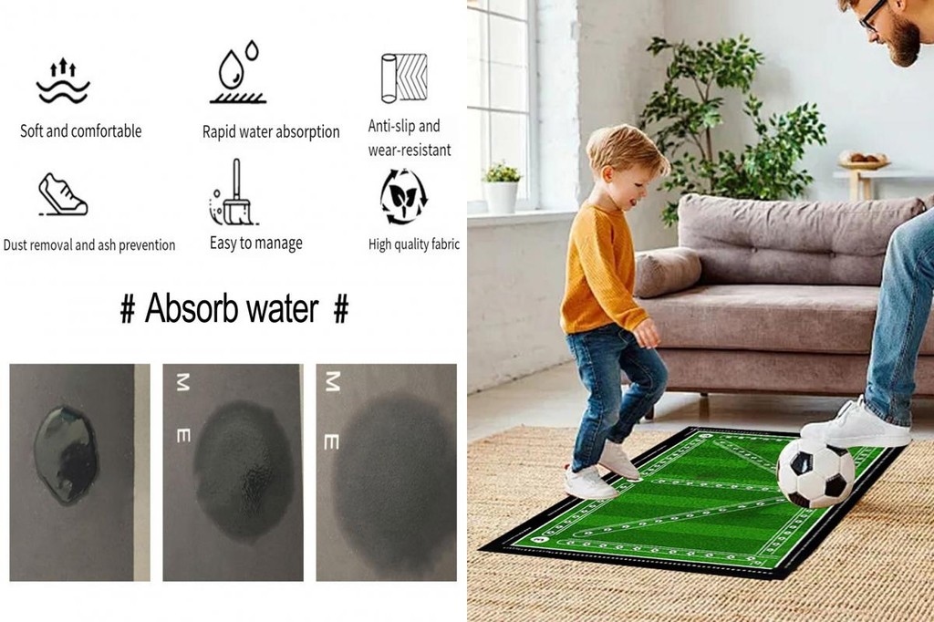 Soccer Ball Control Drills Pad Outside Foot Training Tools Non Slip Mat For And Dribbling Skills