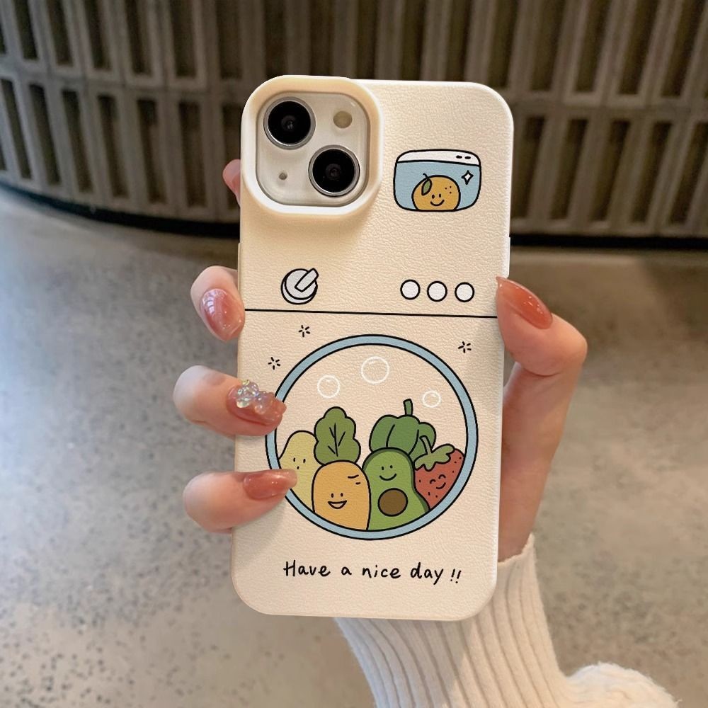 Capa De Telefone Emoji Vegetal Para iPhone 12 13 11 14 15 16 Pro Max