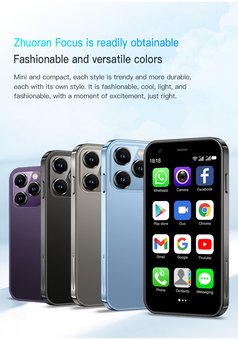 Mini iphone SOYES XS15 Smartphone Android , Vermelho 4G , Tela De 3 ...