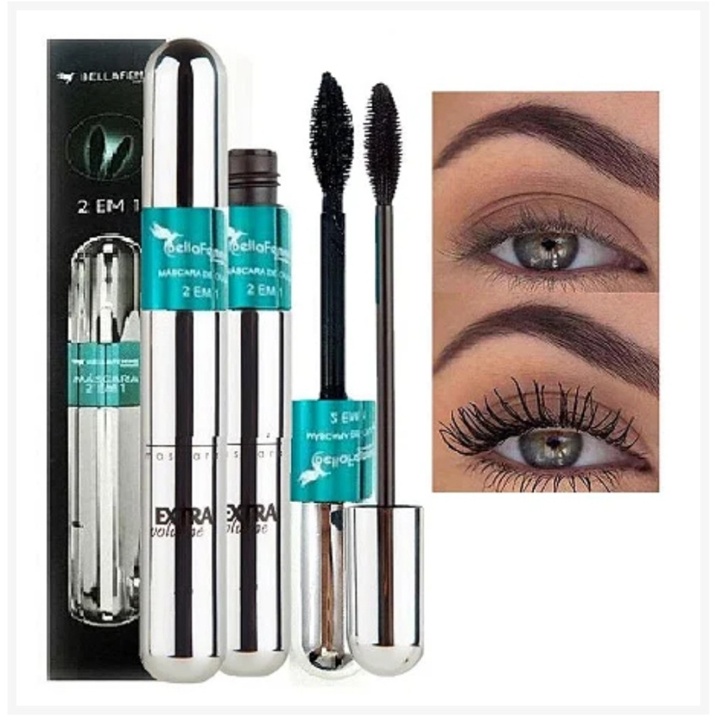 Rimel 2 em 1 Bella Femme Cilios Autos e Curvados | Shopee Brasil