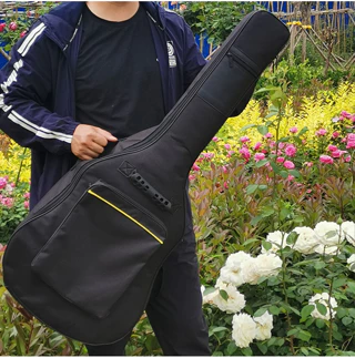 Guitarra espessada de algodão Bolsa Mochila popular Mochila de tecido Oxford364041Pacote de instrumentos musicais em pol