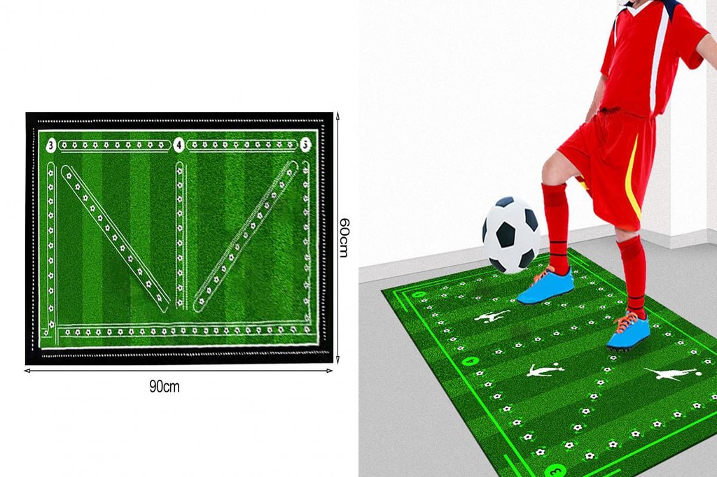 Soccer Ball Control Drills Pad Outside Foot Training Tools Non Slip Mat For And Dribbling Skills