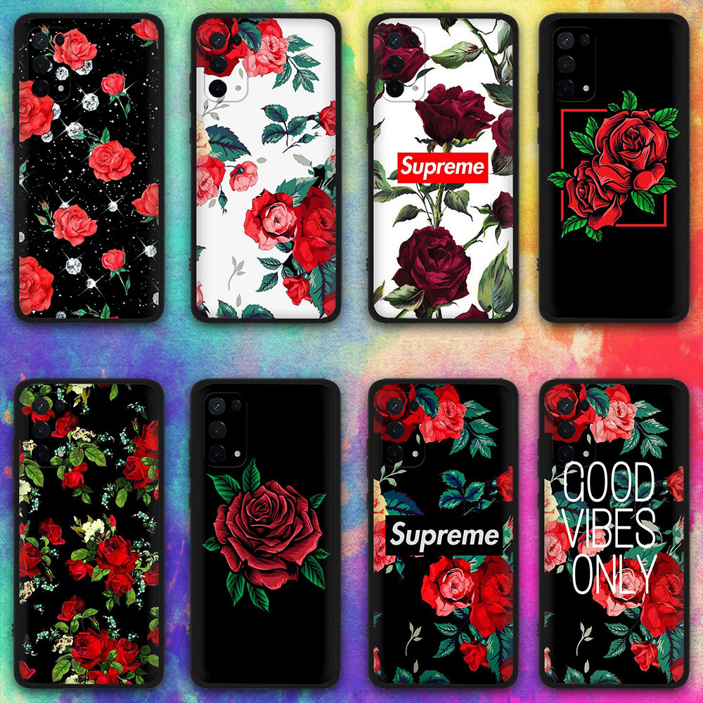 Capa De Telefone Macia 352F Flor Rosa Xiaomi Mi 8 Lite 9 9T Pro A3 CC9E