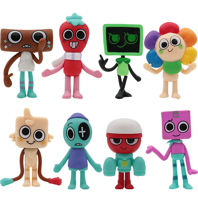 12 Peças 8 ROBLOX Dandy's World Figure Brinquedos Criativos Jogos De ...