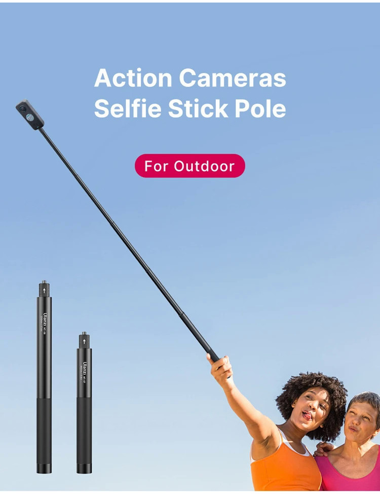 Ulanzi MT-57-58 Câmera De Ação Tripé Monopé Extensível Selfie Vara Pólo ...