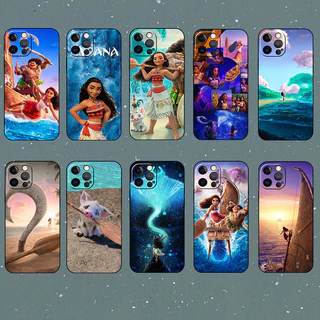 Impressão De Moda Para iPhone 12 13 Mini Pro Max Moana Capa De Telefone TPU Preta Macia
