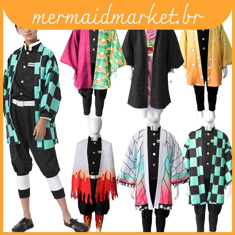 Seus Filhos Prontos Para Carnavais Com Demon Slayer Kimetsu No Yaiba ...