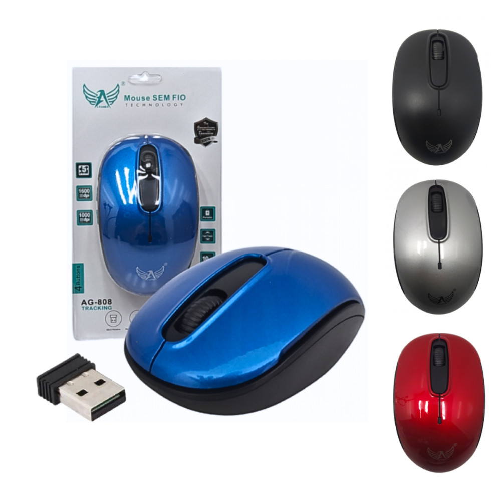 Mouse Sem Fio 1600dpi Altomex AG-808 para PC e Notebook | Shopee Brasil