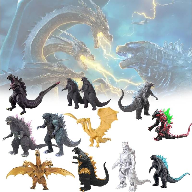 Monstro Majestic Godzilla King Ghidorah Colossal Action Figure Modelo ...