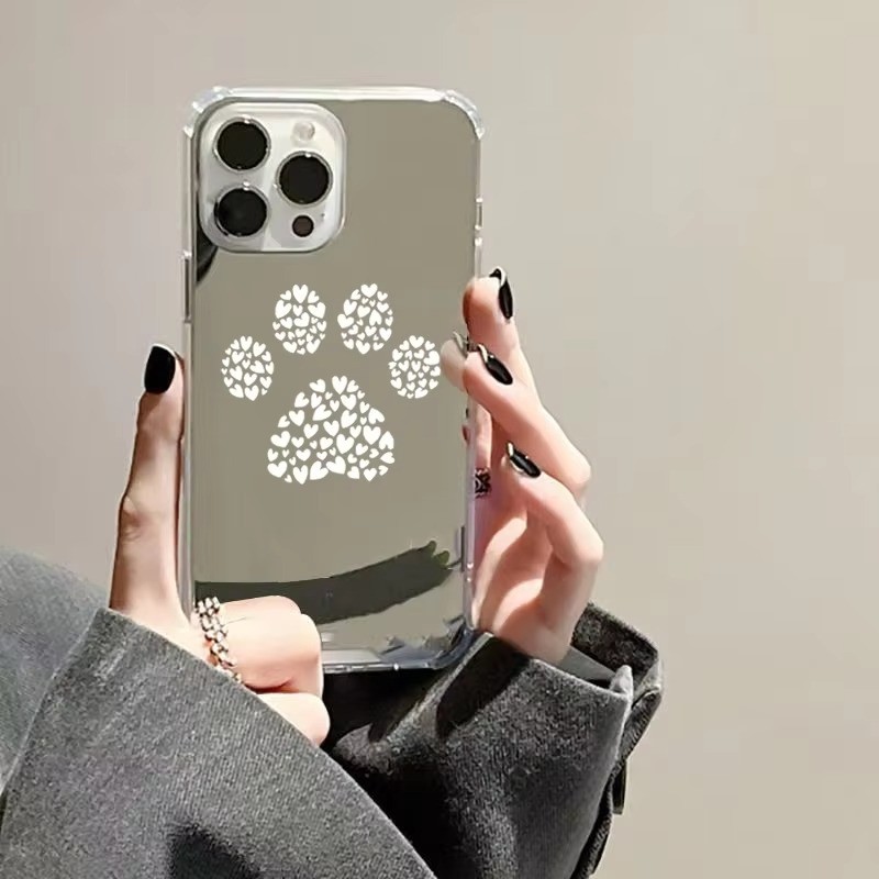 Pata De Cachorro Amor Coração Impressão Caso De Telefone Para iPhone 16 ...