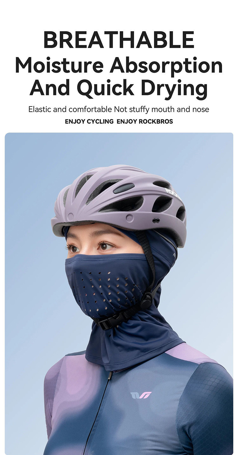 Balaclava Verão RockBros - Proteção UV Para Ciclismo E Esportes