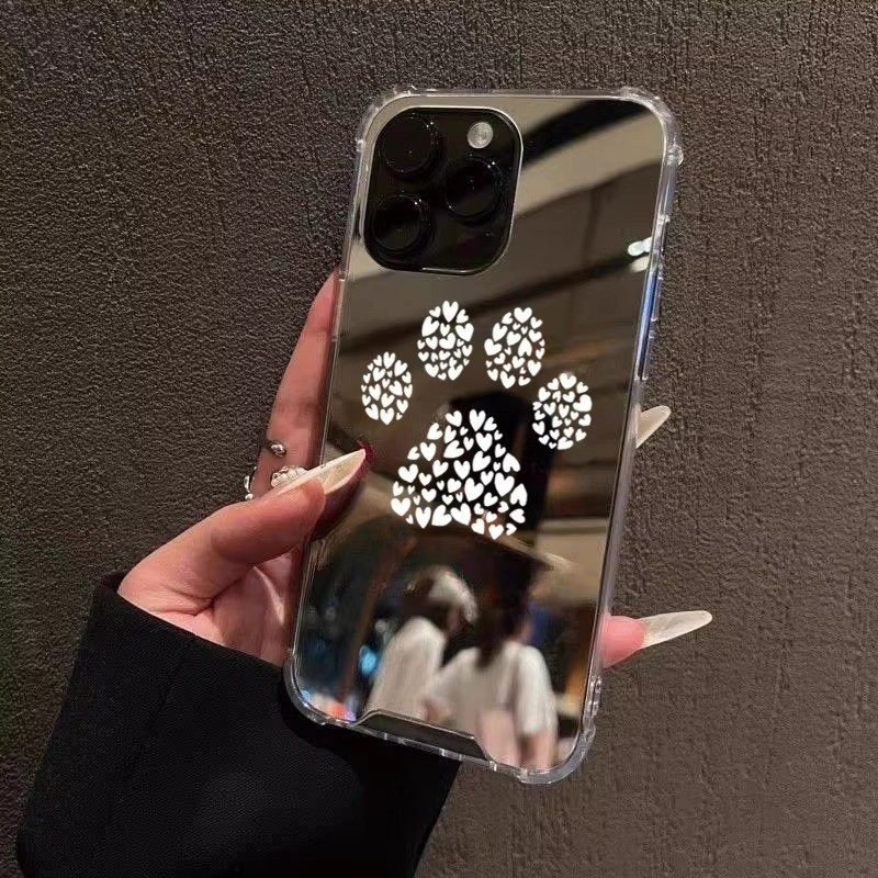 Pata De Cachorro Amor Coração Impressão Caso De Telefone Para iPhone 16 ...