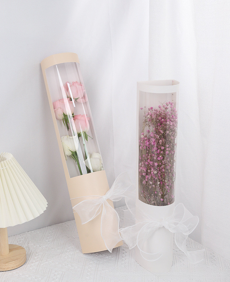 Caixa de embalagem de flores únicas, buquê de rosas únicas, caixa de ...