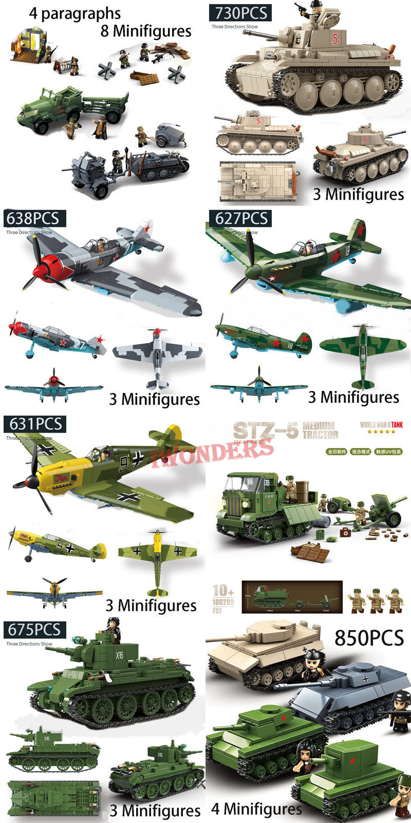 Mini Carro Armato T-34-85 In Scala HO 1:87 – Confezione Da 2, Colore Verde Oliva