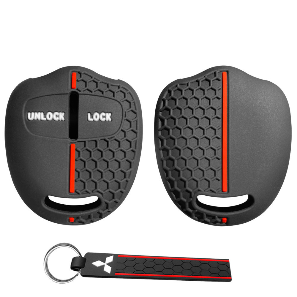Custodia in silicone per chiave intelligente per auto in fibra di carbonio