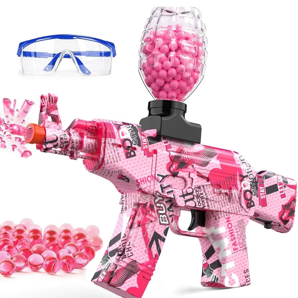 Metralhadora Lançador Bolinhasa Ak47 mp5 de Gel Eletrica Automatica Cor ...
