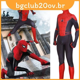 Homem Aranha Longe De Casa Peter Parker Adulto Kids Cosplay Traje De Fato
