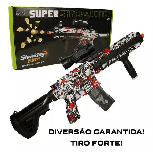 Lançador Bolinhas de Gel Elétrica Automática Cor Vermelho