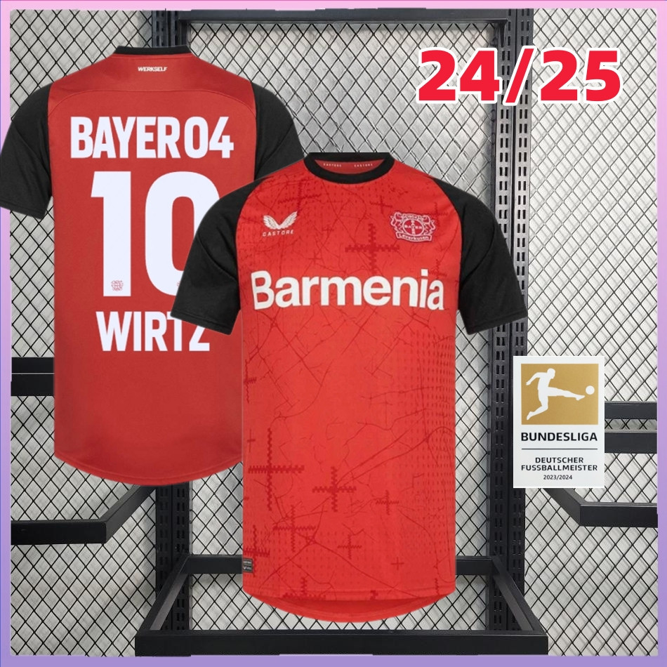 B04 Jersey 24/25 Bayer 04 Leverkusen kit Camisetas Masculinas De ...