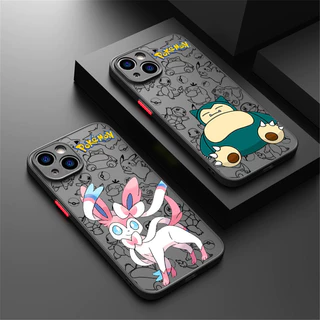 Capa De Telefone Pokémon Sylveon Snorlax Squirtle Mewtwo Para iphone 16 Pro 15 11 14 Plus Max 12 13 Mini XS 7 8 SE2020 S