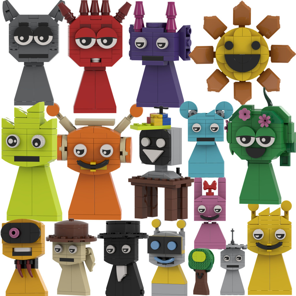 Sprunki Bloco De Construção Brinquedos Caixa Ritmo Blocos Modelo De ...