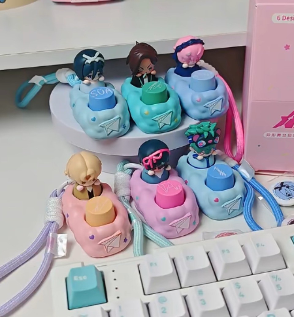 Alien Stage Keycap Caixa Cega Keycaps Bonito 3D Criativo Dos Desenhos ...