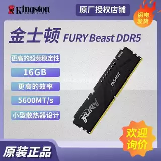 Adequado para Kingston FURY Beast Beast Series DDR5 16G 5600 Faixa de Hacker de memória de mesa