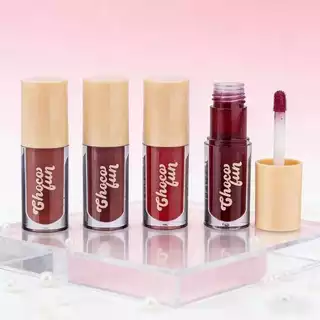 Lip Tint Cream Gloss Labial Choco Fun Fenzza Make Up - Cores Ganache, Flan, Fondue FZ20085 em Oferta na Shopee