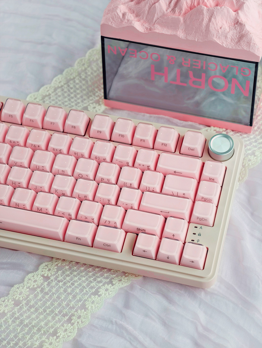 MAIMOOO Thai White Pudding Keycap PC PBT 132 Teclas Perfil OEM Cute ...