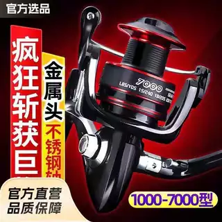 Carretel de pesca de Metal, roda giratória, carretel de pesca, vara de mar, carretel de pesca em rocha, isca, carretel d em Oferta na Shopee