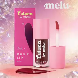 Lip Tint Daily Lip Luluca by Melu Ruby Rose - para Cor Natural e Hidratação, RR-L6604 em Oferta na Shopee