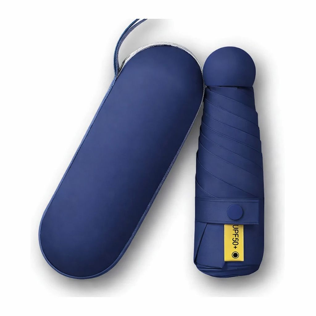 Mini Guarda Chuva Sombrinha De Bolsa Leve Pequeno Compacto Com Estojo ...