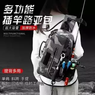 Saco de isca multifuncional ao ar livre atividades de pesca cintura à prova dwaterproof água vara de pesca equipamento d em Oferta na Shopee