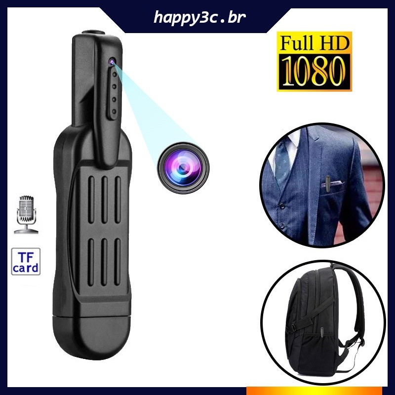 T189 Mini Câmera Hd 1080p Caneta Vestível Digital Dvr Pequeno Vídeo Dv ...