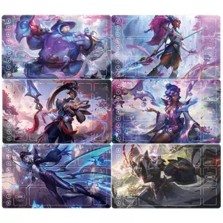 16 Estilos 600X350X2Mm Diy Auto Feito Dos Desenhos Animados Teemos Cartão Tapete De Batalha Único Jogador De Jogo De Tab