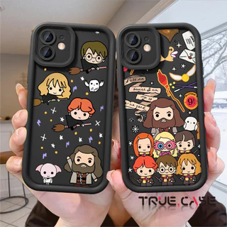 Capinha Capa de silicone Versão Q de harry potter Para iPhone 13 12 11 15 14 16pro max plus Anti-impacto