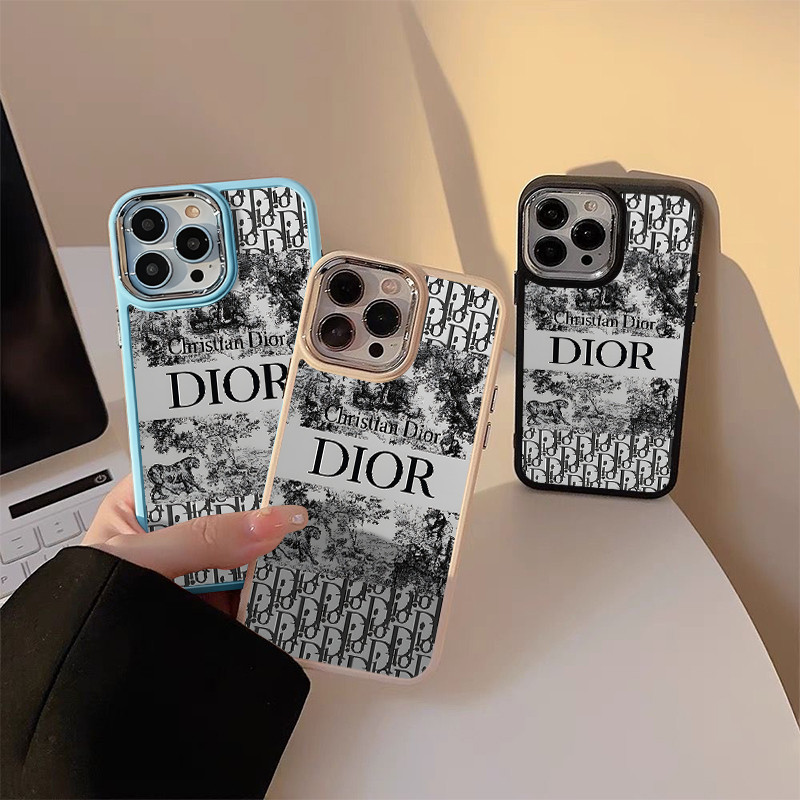 Christian Dior TPU anti-impacto Capinha Capa Para IPHONE 13 11 15